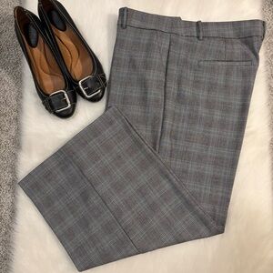 LOFT Wide Leg Houndstooth Pants